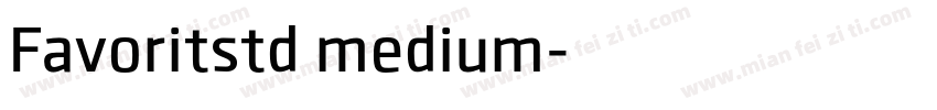 Favoritstd medium字体转换